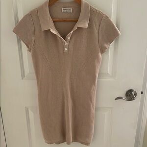 Vintage tan sweater dress